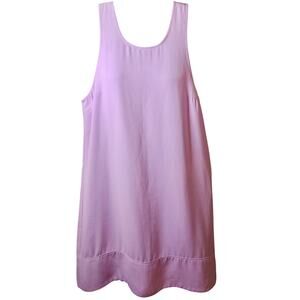 Leith Sharon Dress Pastel Lilac Lavender Racerback Lined Shift Women sz S Dainty